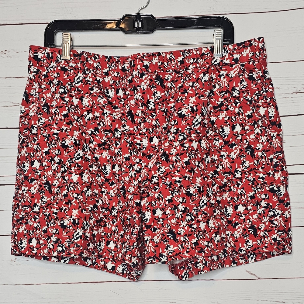 Banana Republic Factory Red Floral Liberty Shorts